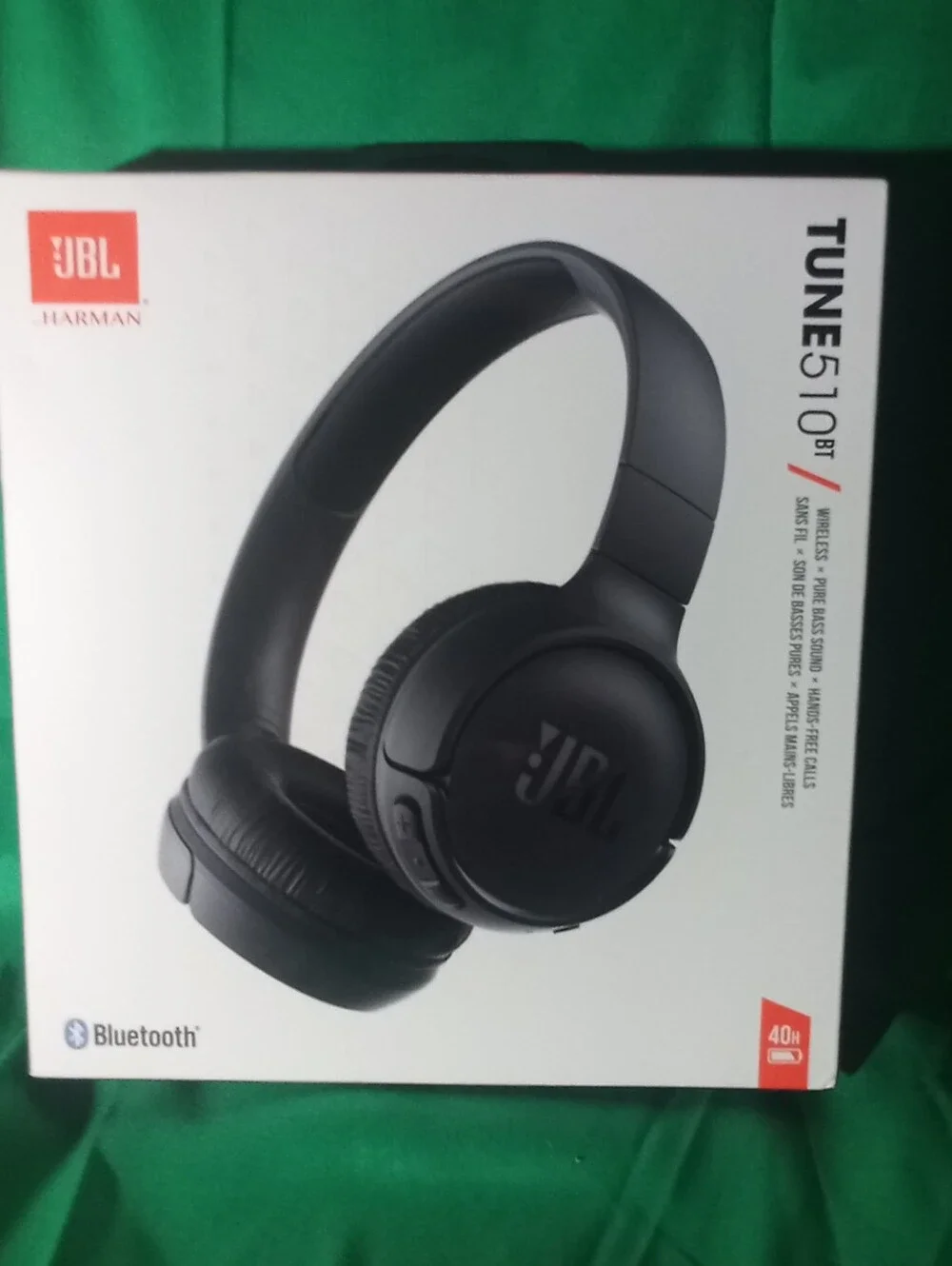 JBL Tune 510BT Wireless Headphones - Black